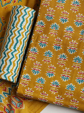 Printed Cotton Blend Unstitched Suit With Dupatta